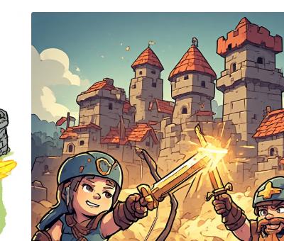 Cell shaded Clash of Clans village - variant 2